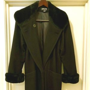 Searle Blatt Studio Black Full-length Wool Coat